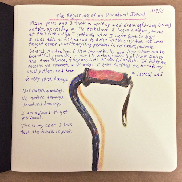 Unnatural Journal, page 1