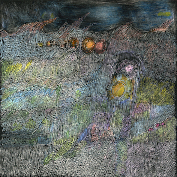 A Glimpse of Hope, 8" x 8", scratchboard and ink, 2016