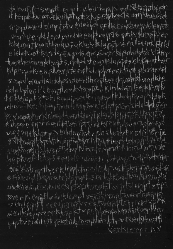 Verklempt, scratchboard, 7 x 5 in., 2016